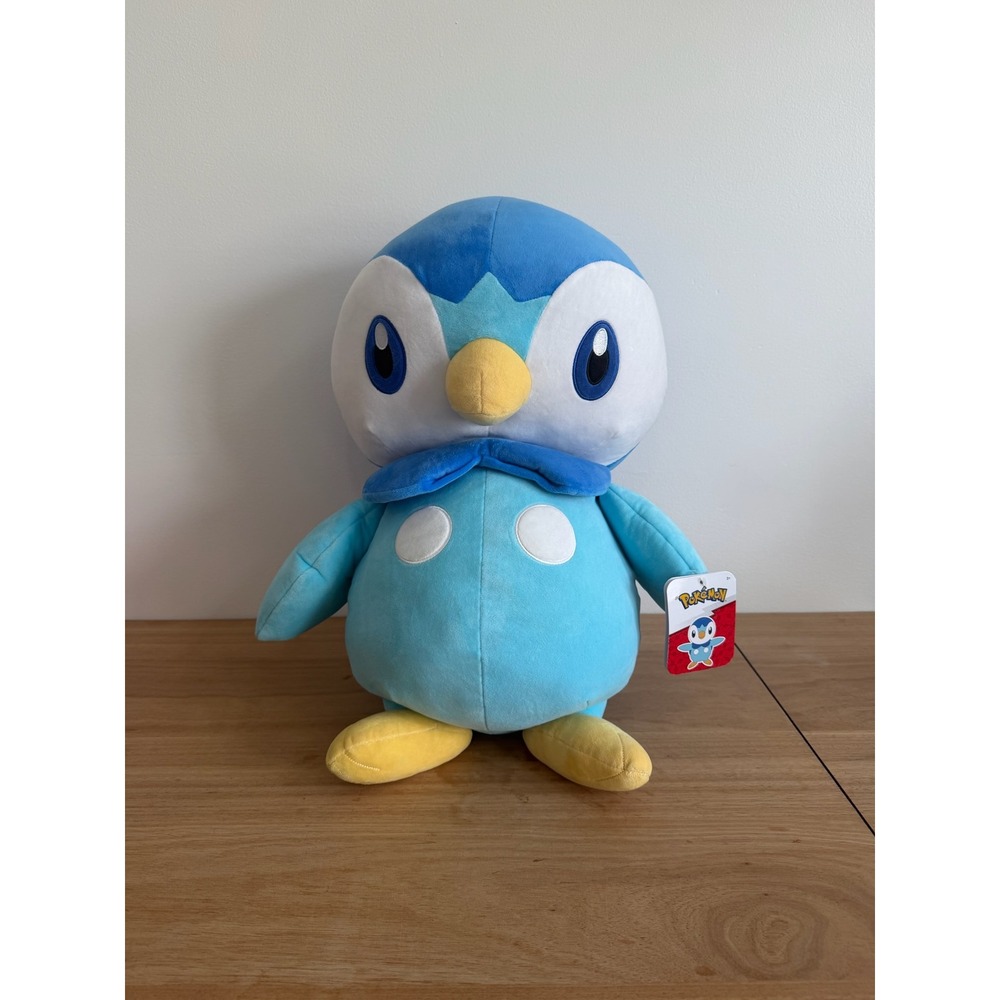 Pokemon Piplup Plush 24 Inch Large Jazwares Blue Penguin Stuffed Animal NWT
